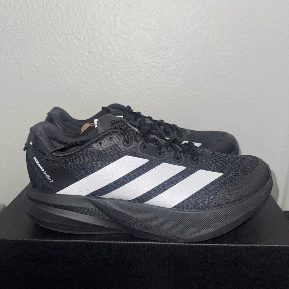 Size 10 adidas Duramo Speed 2 M Core Black Cloud White Carbon Kj2866